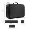 16.5" Professional Makeup Case Box Cosmetic Organizer Travel Large Beauty Storage Bag- Black view 3