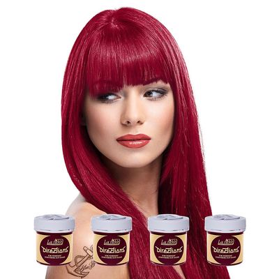 La Riche Directions Colour Hair Dye 4 Pack 88ml (Rose Red)