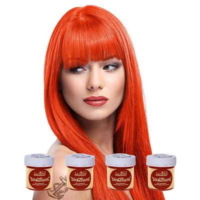 La Riche Directions Colour Hair Dye 4 Pack 88ml (Tangerine)