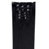 Onedor 24" Straight Synthetic Clip in Hair Extensions. 7 individual pieces for multiple styles.140g (1B-off Black) view 2