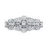 1928 Jewelry Opulent Filigree Round Crystal Bar 3.38 Inch Hair Barrette Clip For Women (1 Pcs) view 1