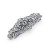 1928 Jewelry Opulent Filigree Round Crystal Bar 3.38 Inch Hair Barrette Clip For Women (1 Pcs) view 2