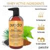 PURA D'OR MD Anti-Thinning Biotin Shampoo & Conditioner Set (16oz x2) Maximum Defense Coal-Tar Strong Scented Hebal Blend Hair Thickening Products For Women & Men, Daily Shampoo For Scalp Health view 2