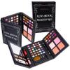 SHANY Luxe Book Makeup Set - All In One Travel Cosmetics Kit with 30 Eyeshadows, 15 Lip Colors, 5 Brushes, 4 Pressed Blushes, 3 Brow Colors, and Mirror view 2