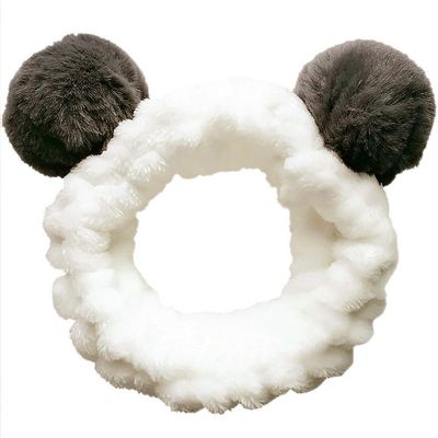 Huachi Headbands Women Washing Face Makeup Girls Baby Cute Elastic Facial Hair Bands Korean Beauty Products Spa Shower Yoga Headwrap Costume Hair Accessories, Animal Panda Ears
