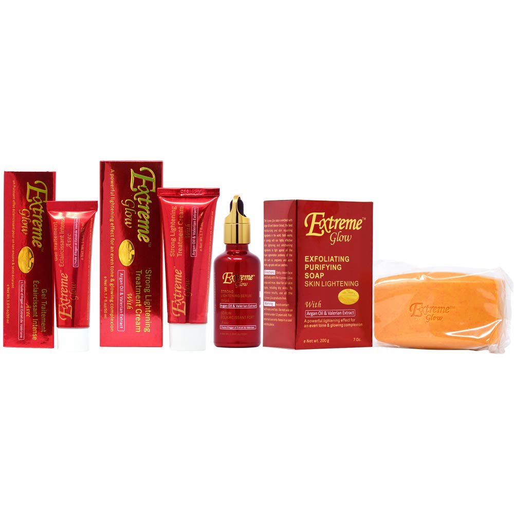Extreme Glow Soap Combo-1 (Soap 7oz + Gel 1oz + Cream 1.7oz + Serum 1.66oz)