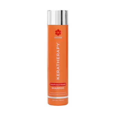 KERATHERAPY Keratin Infused Color Protect Shampoo, 10.1 fl. oz., 300 ml - Gluten Free Color Protecting Shampoo for Color Treated Hair with Kerabond Technology, Red Raspberry Oil, Omega 3 & 6