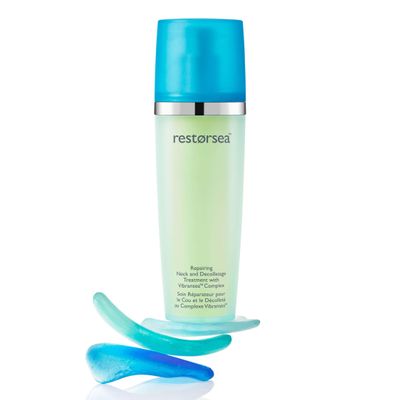 Restorsea Repairing Neck & Decollatage Treatment  For Neck and Chest  Targets Wrinkles, Uneven Skin Tone, Sun Damage  With Vibransea Complex  For All Skin Types, Non-Comedogenic, 1.7oz