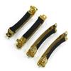 10pcs 80mm French Barrette Hair Clips for DIY Craft Project (Gold 80mm with Leather Protect) view 1
