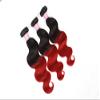 Arling Real Human Hair Extensions Body Wave 3 Bundles Natural Black Red 20"20"20" view 2