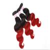 Arling Real Human Hair Extensions Body Wave 3 Bundles Natural Black Red 20"20"20" view 3