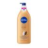 NIVEA Cocoa Butter Body Lotion for Dry Skin with Hyaluronic Acid, Cocoa Butter and Deep Nourishing Serum, 72-Hour Body Moisturizer, 16.9 Fl Oz Pump Bottle view 1