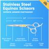 Equinox Professional Razor Edge Series Barber Hair Cutting Scissors - Japanese Stainless Steel Salon Scissors - 6.5 Overall Length - Fine Adjustment Tension Screw - Premium Shears for Hair Cutting view 2