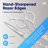 Equinox Professional Razor Edge Series Barber Hair Cutting Scissors - Japanese Stainless Steel Salon Scissors - 6.5 Overall Length - Fine Adjustment Tension Screw - Premium Shears for Hair Cutting view 4