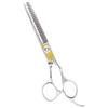 Equinox International, Professional Hair Scissors, Japanese Stainless Steel-Barber Hair Cutting Texturizing Thinning Razor Edge Series Teeth Shears for Men/Women/Kids/Salon & Home-6.5" Overall Length view 1
