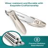 Nail Clipper with Catcher, Slanted Edge Nail Cutting Clippers Stainless Steel Fingernail Cutter Trim with File for Men and Women Mr-1115plus view 4