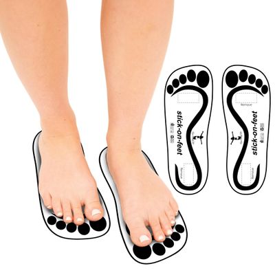 60Pairs(120Feets) Premium Disposable Spray Tanning Fee Stick On Sole Protector for Sunless Tanning