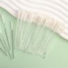 300 Pieces Disposable Lip Brushes Premium Lipstick Gloss Wands Applicator Makeup Tool Kits, Clear Handle view 4