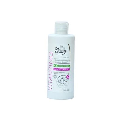 FARMASi Dr. C. Tuna Vitalizing Garlic Shampoo, Nourishing & Strengthening Formula with Garlic Extract and Capixyl, Helps Refresh Scalp & Support Fuller-Looking Hair, 7.6 fl oz