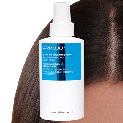Arrojo Protective Thickening Lotion  Heat Protectant & Blow Dry Spray for All Hair Types  Sulfate & Paraben-Free, Anti Frizz & UV Protection, 6 fl. oz.