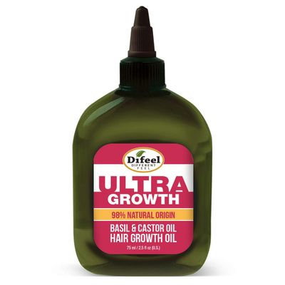 Difeel Ultra Hair Growth Oil Infused with Basil and Castor Oil 2.5 ounce