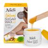 Nad's 100% Natural Sugar Wax Kit, Vegan, Hypoallergenic, No-heat Formula Waxing Sugar Paste, Includes 6 Wooden Spatulas, 10 Reusable 100% Cotton Strips, 1 Pre-wax Cleansing Soap & Sugar Wax 6oz view 1