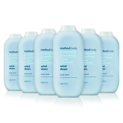 Method Body Wash, Wind Down, 18 oz, 6 pack, Packaging May Vary