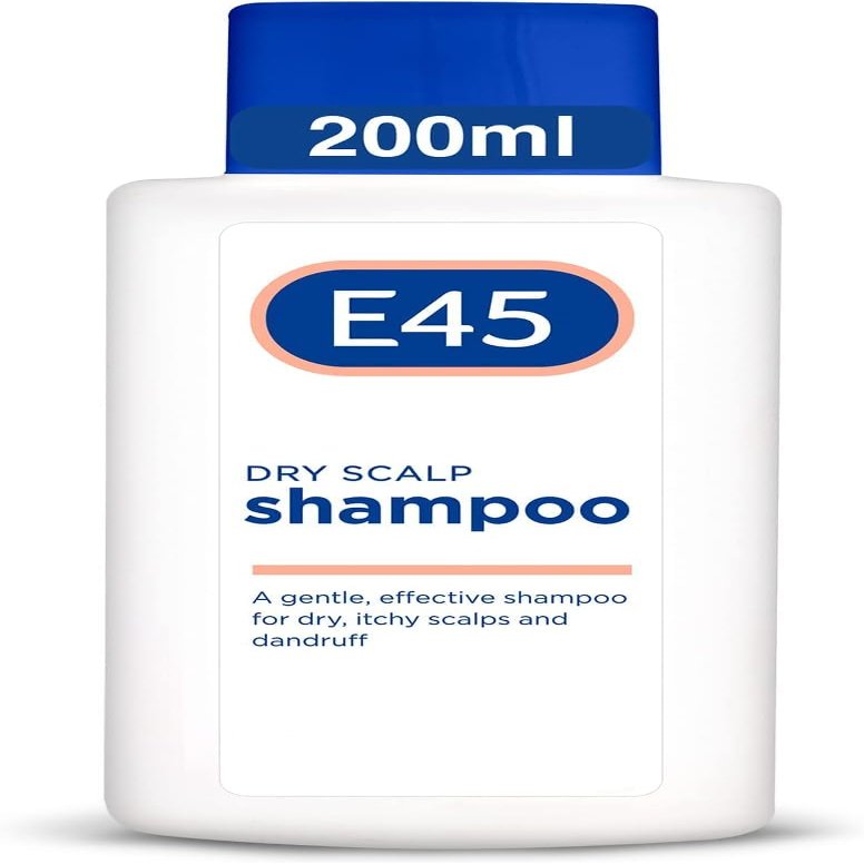 6 x E45 Dermatological Dry Scalp Shampoo 200ml by EE