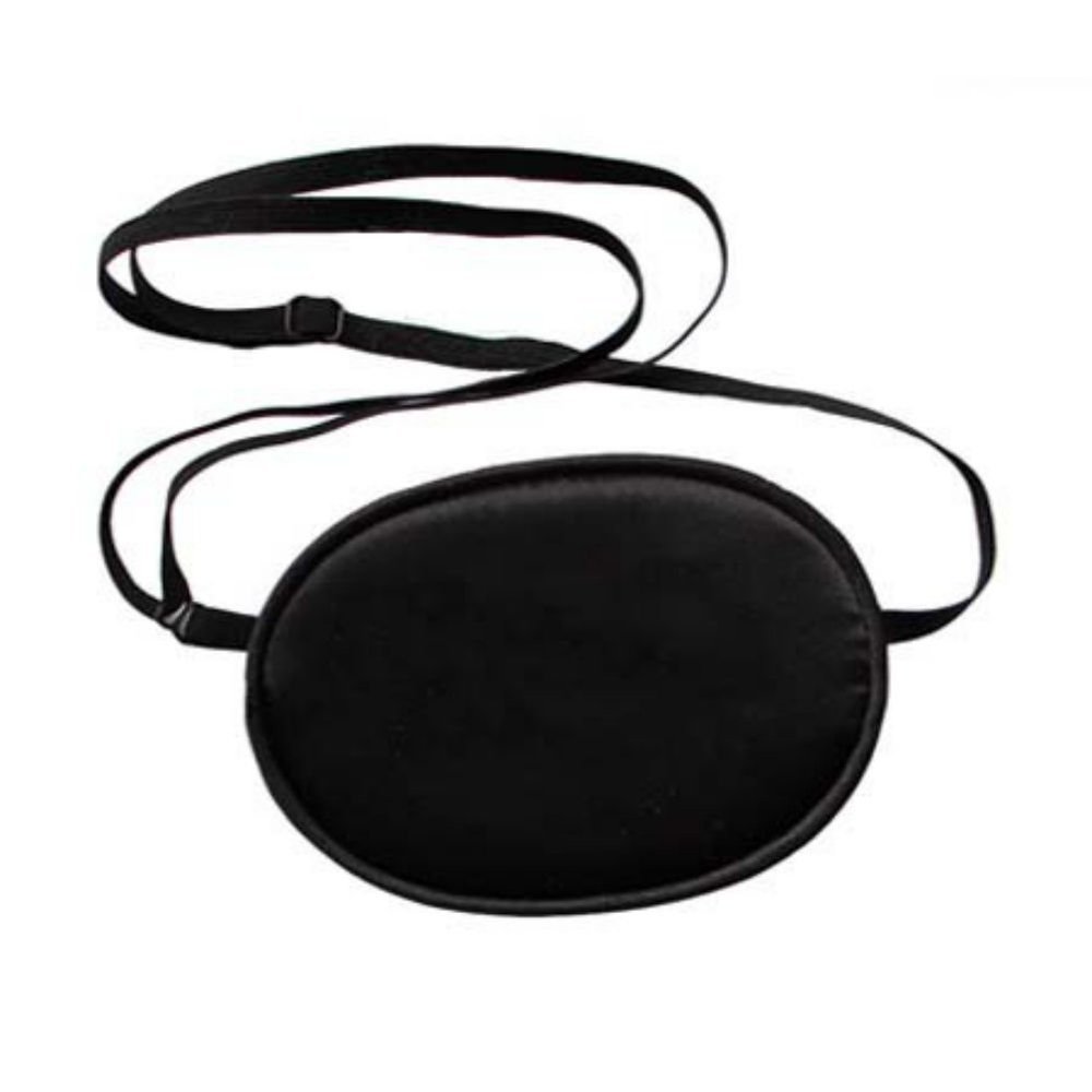 Akak Store 100% Mulberry Silk Pirate Eye Patch for Boys Kids to Reat Lazy Eye/Amblyopia/Strabismus - Not Light Leak,Smooth,Soft and ComfortableSmall,Black