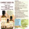 CARROT SEED OIL 100% Pure/Natural/Extra Virgin/Unrefined/Cold Pressed/Undiluted Carrier Oil. 0.17 Fl.oz.- 5 ml. Skin, Body and Hair Care. by Botanical Beauty view 4
