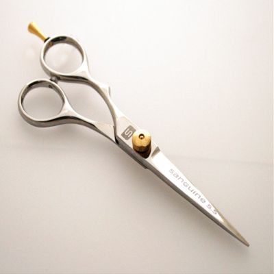 Left Handed Hair Scissors, Left Handed Hairdressing and Barber Shears, Offset - 5.5 inch (14 cm), Presentation Case