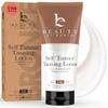 Beauty by Earth Self Tanner - USA Made with Natural & Organic Ingredients, Moisturizing Self Tanning Lotion with Aloe Vera & Coconut for a Natural Glow, Streak-Free Fake Tan, Medium to Dark view 1