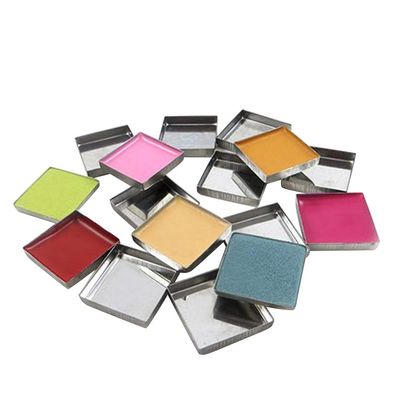 56pcs Empty Square Metal Pans for Magnetic Eyeshadow Makeup Palette Pressed Powder(26mm)