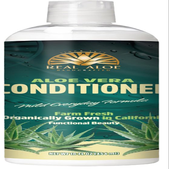 Real Aloe with Argan Oil & Oat Beta Aloe Vera Hair Conditioner, 16 Oz