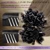 LaaVoo U Tip Hair Extensions Human Hair Light Brown Fading to Light Blonde Ktip Human Hair Extensions Straight Soft 22 Inch 1g/1s 50g/pack view 3