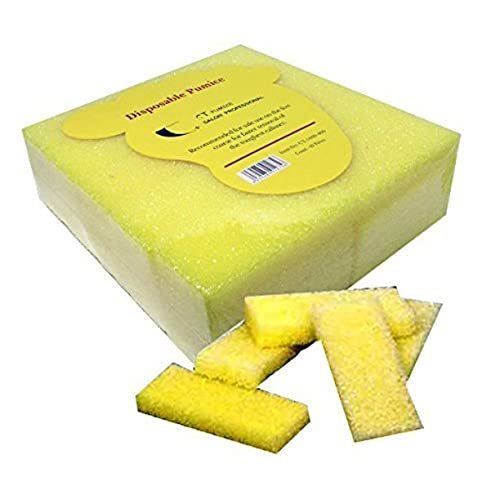 40pc Coarse Mini Disposable Pumice Pads -Yellow