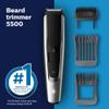 Norelco Philips Beard Trimmer and Hair Clipper Series 5500, Electric, Cordless, one Pass Beard Trimmer and Hair Clipper with Washable Feature for Easy Clean - No Blade Oil Needed - BT5511/49 view 2