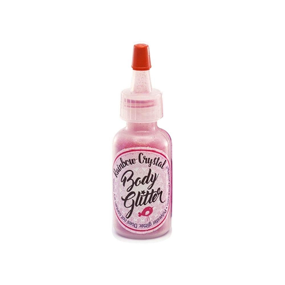 Art Factory Rainbow Crystal Glitter - Raspberry (0.5oz)
