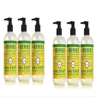 Mrs. Meyers Clean Day Hand Soap, Honeysuckle, 12.5 fl oz each, 6 Pack