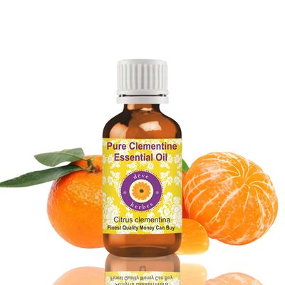 dve herbes Clementine Essential Oil (Citrus Clementina) Pure | Non-Sticky | Non-Greasy | Lightweight | Men & Women | All Skin Types | Steam Distilled 15ml (0.5 oz)