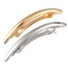 2Pcs Fashion Simple French Style Barrette Slim Thin Metal Hair Clip Barrette Hair Jewellery for Women Girl Teen Hair Styling Accessorie, 4.5 Inches Long (Silver + Gold) view 1