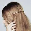 2Pcs Fashion Simple French Style Barrette Slim Thin Metal Hair Clip Barrette Hair Jewellery for Women Girl Teen Hair Styling Accessorie, 4.5 Inches Long (Silver + Gold) view 2