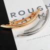 2Pcs Fashion Simple French Style Barrette Slim Thin Metal Hair Clip Barrette Hair Jewellery for Women Girl Teen Hair Styling Accessorie, 4.5 Inches Long (Silver + Gold) view 3