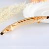 2Pcs Fashion Simple French Style Barrette Slim Thin Metal Hair Clip Barrette Hair Jewellery for Women Girl Teen Hair Styling Accessorie, 4.5 Inches Long (Silver + Gold) view 4