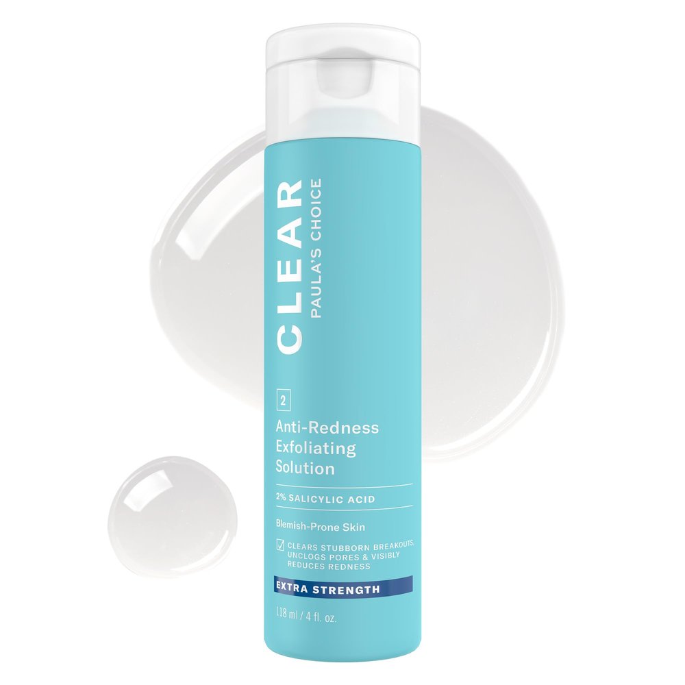 Paula's Choice CLEAR Extra Strength Exfoliator, 2% Salicylic Acid Exfoliant for Acne, Redness Relief, 4 Ounce