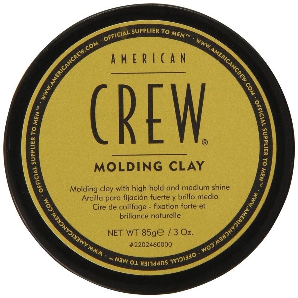 American Crew Men's Hair Molding Clay (OLD VERSION), Like Hair Gel with Strong Hold with Medium Shine, 3 Oz (Pack of 1)