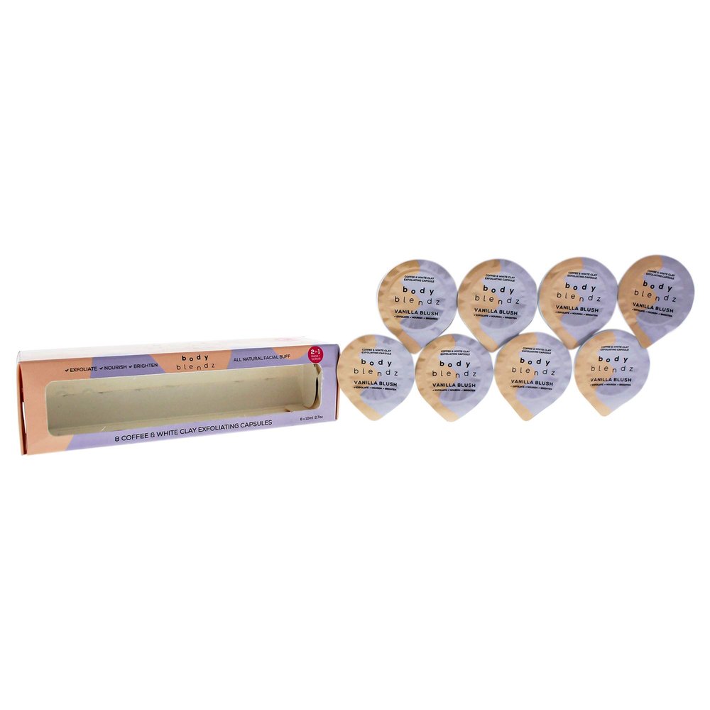 2-in-1 Mask and Scrub Exfoliating Capsules by BodyBlendz for Women - 8 x 2.7oz Exfoliator