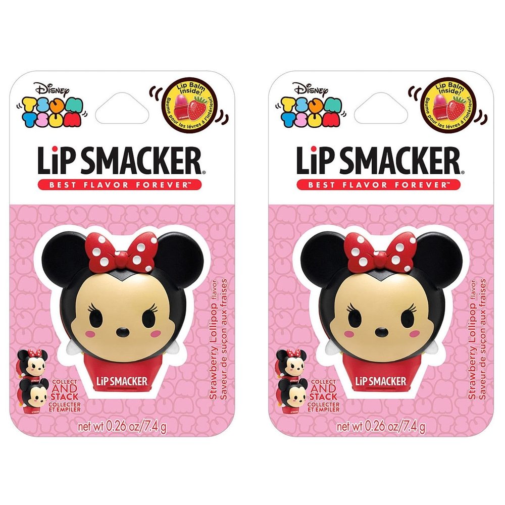 (2 Pack) Lip Smacker Balms, Limited Edition, Strawberry Lollipop Flavor Y