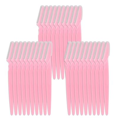 WBCBEC 30 Pieces Eyebrow Razor Shaper Trimmer Shaver Facial Razor with Precision Cover for Women and Men