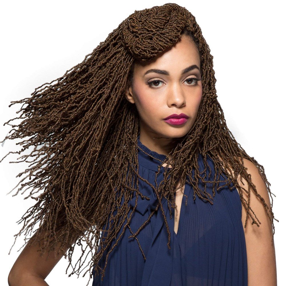 Bobbi Boss Synthetic Hair Crochet Braids African Roots Braid Collection Micro Locs 18 (4 - Pack, 1) by BOBBI BOSS